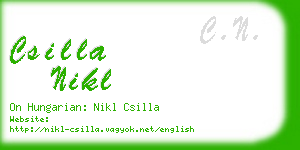 csilla nikl business card